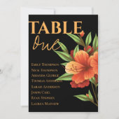 Dark Moody Orange Blumentisch Hochzeitstisch (Vorderseite)