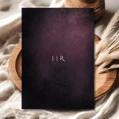 Dark Moody Purple Blumen Modernes Elegantes Einladung