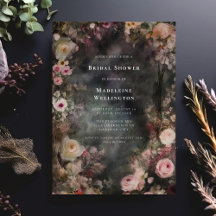 Dark Moody Romantic Floral Brautparty