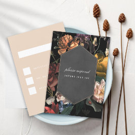 Dark Moody Romantic Floral Dutch Painterly UAWG Einladung