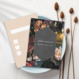 Dark Moody Romantic Floral Dutch Painterly UAWG Einladung