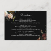 Dark Moody Romantic Floral Dutch Painterly Wedding Begleitkarte (Vorderseite)