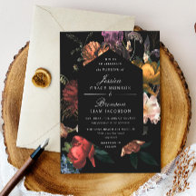 Dark Moody Romantic Floral Dutch Painterly Wedding
