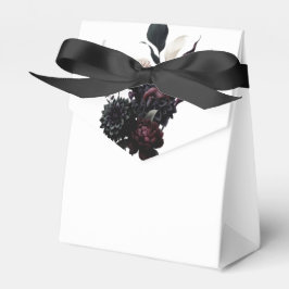 Dark Moody Romantic Floral Gastgeschenk Hochzeit Geschenkschachtel