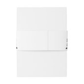 Dark Moody Romantic Floral White Wedding Einladungsbanderole (Rückseitenbeispiel)