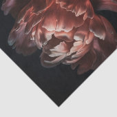 Dark Moody Romantic Florals Decoupage Gift Wrap Seidenpapier (Detail)
