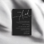 Dark Moody Romantic Formal Wedding Black Einladung<br><div class="desc">Embrace the allure of love's depth with our Black Moody Romantic Wedding Invitation. This exquisitely designed invitation is a perfect match for a wedding theme that celebrates romance in its most intense and passionate form. Featuring the couple's names elegantly printed at the top in a sophisticated serif font, it symbolizes...</div>