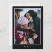 Dark Moody Romantic Lilac Lavender Floral Wedding Einladung (Rückseite)