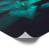 Dark Moody Stinging Nettle Nature Foto Poster (Ecke)