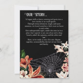 Dark Moody Verlobung Ankündigung Custom Foto (Rückseite)