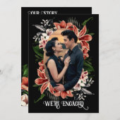 Dark Moody Verlobung Ankündigung Custom Foto (Vorne/Hinten)