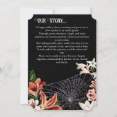 Dark Moody Verlobung Ankündigung Custom Foto (Rückseite)