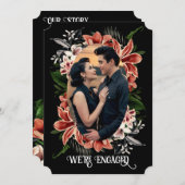 Dark Moody Verlobung Ankündigung Custom Foto (Vorne/Hinten)