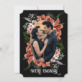 Dark Moody Verlobung Ankündigung Custom Foto