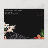 Dark Moody Verlobung Ankündigung Custom Foto Postkarte (Rückseite)