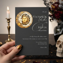 Dark Moody Viktorianisch Moon & Sun Wedding