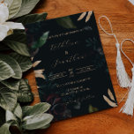 Dark Moody Wedding Einladung Black Wedding Einladu<br><div class="desc">Diese dunkle und launische Schwarz-Gold-Einladung ist perfekt für Ihre nächste Veranstaltung!</div>