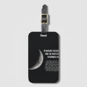 Dark Moon Ästhetik-Gepäckanhänger - Minimalistisch Gepäckanhänger (Vorderseite Vertikal)