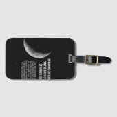 Dark Moon Ästhetik-Gepäckanhänger - Minimalistisch Gepäckanhänger (Vorderseite (Horizontal))