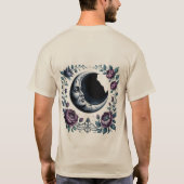 Dark Moon Garden – Mystical Gothic Night Art T-Shirt (Rückseite)