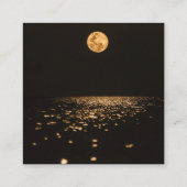 Dark Moon Quadratische Visitenkarte (Rückseite)