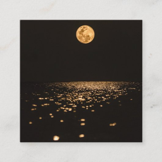 Dark Moon Quadratische Visitenkarte (Vorderseite)