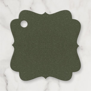 Dark Moss Green Fevor Tags - Anpassbar Geschenkanhänger