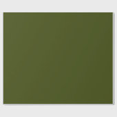 Dark Moss Green Geschenkpapier (Flach)