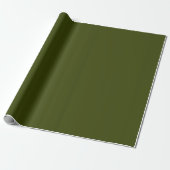 Dark Moss Green Geschenkpapier (Ungerollt)