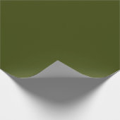 Dark Moss Green Geschenkpapier (Ecke)