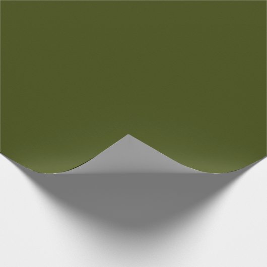 Dark Moss Green Geschenkpapier (Ecke)