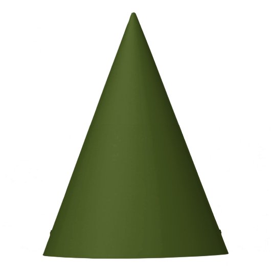 Dark Moss Green Party Hat Partyhütchen (Vorderseite)