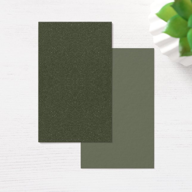 Dark Moss Textured Business Card - Anpassbar (Schreibtisch)
