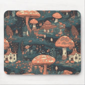 Dark Mushroom Forest Village Mouse Pad Mousepad (Vorne)