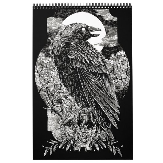 Dark Mystical Raven Kalender (Titelbild)