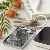 Dark Mystical Raven Schlüsselanhänger (Vorderseite rechts)