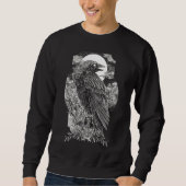 Dark Mystical Raven Sweatshirt (Vorderseite)