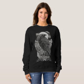 Dark Mystical Raven Sweatshirt (Vorne ganz)