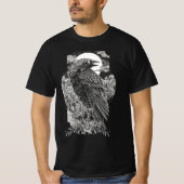 Dark Mystical Raven T-Shirt (Vorderseite)