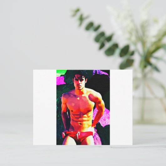 Dark n Red Postkarte (Stehend Vorderseite)