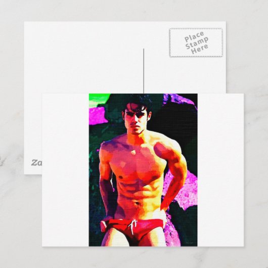 Dark n Red Postkarte (Vorne/Hinten)