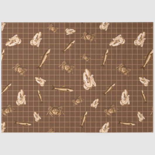 Dark Nautical Series Design 3 Seidenpapier (Vorderseite)