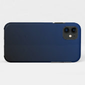Dark Navy Blue iPhone 4/4S Case (Rückseite (Horizontal))