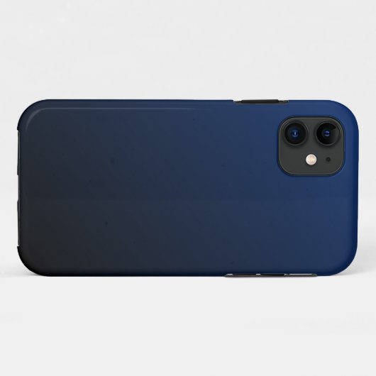 Dark Navy Blue iPhone 4/4S Case (Rückseite (Horizontal))