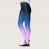Dark Navy Blue Lilac Lavender Light Lila Ombre Leggings (Links)