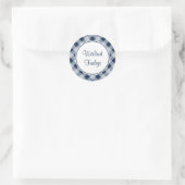 Dark Navy Gingham Kitchen Stickers (Tasche)
