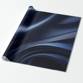 Dark Navy Wavy Muster Wrapping Papper Geschenkpapier