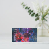 DARK NEBULA GESCHÄFTSKARTE VISITENKARTE (Stehend Vorderseite)