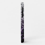 Dark Night Lila Black Silver Glitzer #1 #shiny Case-Mate iPhone Hülle (Hinten/Links)
