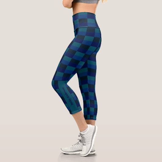 Dark Ocean at Night Colors Capri Leggings (Links)